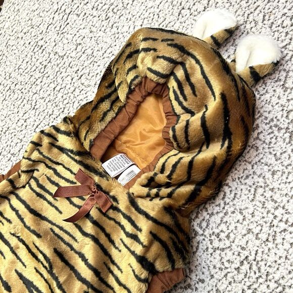 VTG Halloween Costume Baby Tiger Cub 24 Months Plush Hooded Warm Soft Faux Fur - Picture 4 of 12